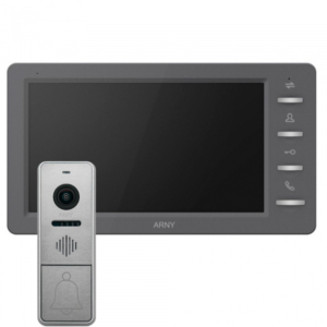 Intercoms/Video intercoms Arny AVD-7842 graphite + silver video intercom set