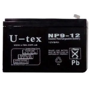 Источник питания/Аккумуляторы для сигнализаций Аккумулятор U-tex NP9-12 (9 Aч/12 В)