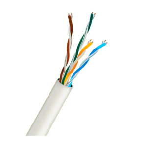 Cable, Tool/Twisted pair Twisted pair Kraft UTP CAT5E CU 0.5 mm PVC Indoor White 305m internal copper