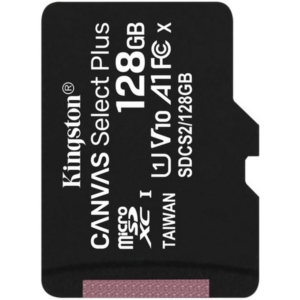 Системы видеонаблюдения/MicroSD для видеонаблюдения Карта памяти Kingston microSDHC 128GB Canvas Select Plus Class 10 UHS-I U1 V10 A1