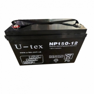 Источник питания/Аккумуляторы для сигнализаций Аккумулятор свинцово-кислотный U-tex NP150-12 (150Ah/12V)