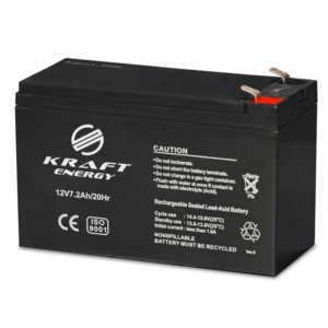 Джерело живлення/Акумулятори Акумуляторна батарея Kraft 12V7.2Ah/20Hr