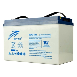 Источник питания/Аккумуляторы для сигнализаций Аккумуляторная батарея Ritar DG12-100 гелевая