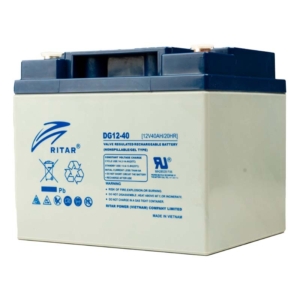 Источник питания/Аккумуляторы для сигнализаций Аккумуляторная батарея Ritar DG12-40 гелевая