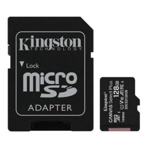 Системи відеоспостереження/Карта пам'яті MicroSD Карта пам’яті Kingston 128 Гб microSDXC U1 V10 A1 (SDCS2/128GBSP)