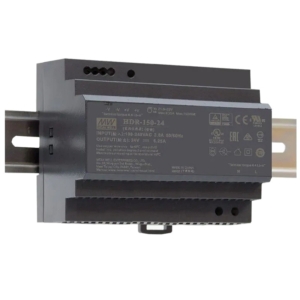 MeanWell HDR-150-24 power supply for DIN rail mounting