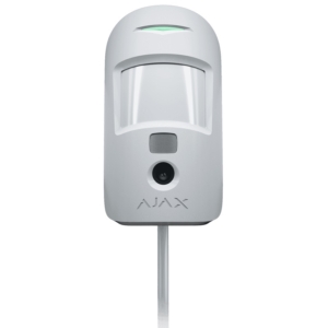 Wired motion detector Ajax MotionCam (PhOD) Fibra white with photo verification