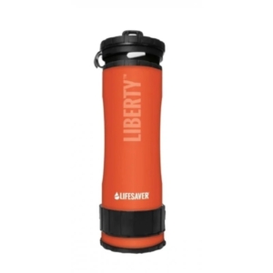 Portable Water Purification Bottle LifeSaver Liberty Orange