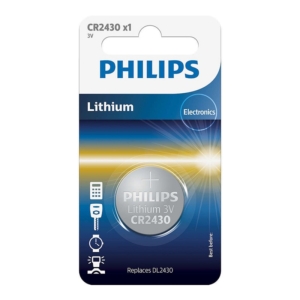 Power sources/Батарейки Батарейка Philips CR2430 BLI 1 Lithium (CR2430/00B)