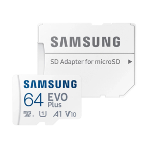 Системы видеонаблюдения/MicroSD для видеонаблюдения Карта памяти с адаптером Samsung Evo MicroSDXC 64GB UHS-I U1 V10 A1 + SD адаптер (MB-MC64KA/EU)
