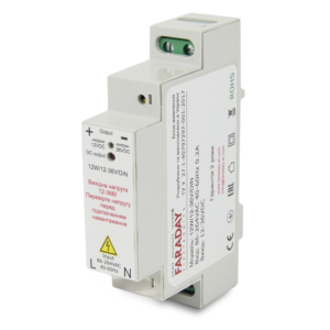 Faraday Electronics 15W/36-60V/DIN power supply for DIN rail mounting