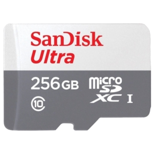 Системы видеонаблюдения/MicroSD для видеонаблюдения Карта памяти SanDisk Ultra microSDXC 256GB 100MB/s Class 10 UHS-I