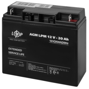 Джерело живлення/Акумулятори Акумулятор LogicPower AGM LPM 12V-20 Ah