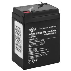 Источник питания/Аккумуляторы для сигнализаций Аккумулятор LogicPower AGM LPM 6V-4.5 Ah