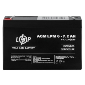 Джерело живлення/Акумулятори Акумулятор LogicPower AGM LPM 6V-7.2 Ah