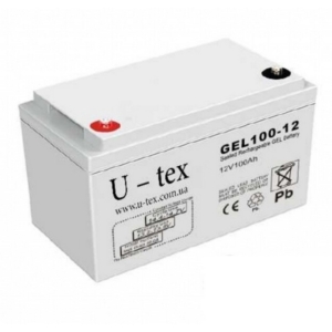 Power sources/Rechargeable Batteries U-tex NP100-12 GEL (100 Ah/12V) gel battery