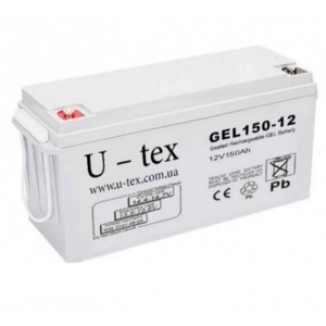 Источник питания/Аккумуляторы для сигнализаций Аккумулятор U-tex NP150-12 GEL (150 Ah/12V) гелевый
