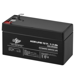 Источник питания/Аккумуляторы для сигнализаций Аккумулятор LogicPower AGM LPM 12V-1.3 Ah