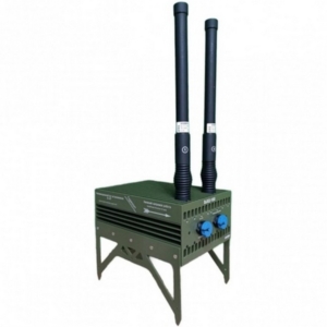 Mobile device for creating radio electronic interference Antidron jammer AD02-100 (range 500 meters, 100 W)