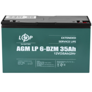 Traction lead-acid battery LogicPower LP 6-DZM-35 Ah for electric transport