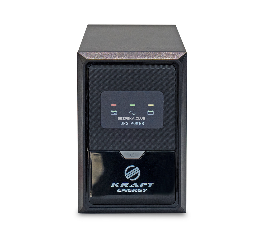 Джерело безперебійного живлення Kraft KRF-B500VA/300W(LED)12V UPS з підключенням зовнішнього акумулятора - Зображення 1