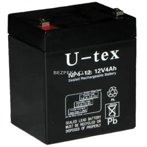Источник питания/Аккумуляторы для сигнализаций Аккумулятор U-tex NP4.5-12 (4.5 Aч/12 В)