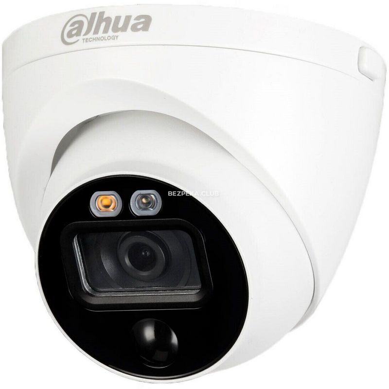 2 Мп HDCVI відеокамера Dahua DH-HAC-ME1200EP-LED (2.8 мм) зі світловою сиреною - Зображення 1