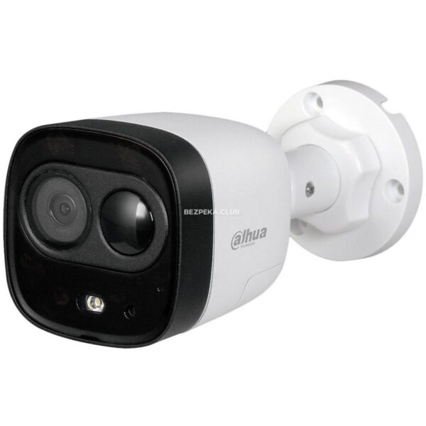 Системи відеоспостереження/Камери стеження 2 Мп HDCVI відеокамера Dahua DH-HAC-ME1200DP (2.8 мм) зі світловою сиреною