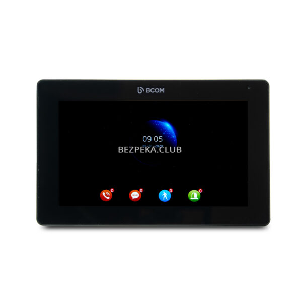 Домофони/Відеодомофони Wi-Fi Відеодомофон BCOM BD-770FHD/T Black з підтримкою Tuya Smart