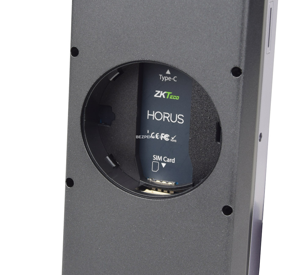 Биометрический терминал ZKTeco Horus E1-FP [ID] ADMS с распознаванием лиц, отпечатков пальцев и считывателем RFID-карт - Фото 5