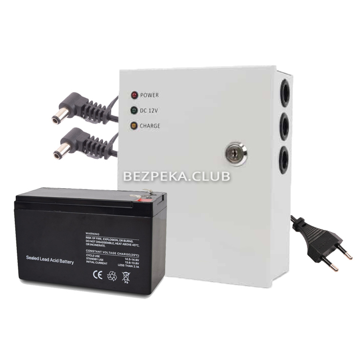 Uninterruptible power supply kit IQ Energy UPS-123M (12V/36W/7Ah) for a router - Image 1