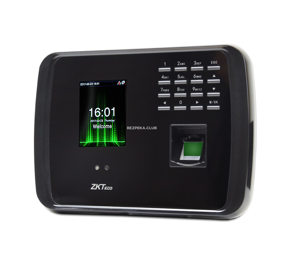 Біометричний термінал ZKTeco MB460 ID ADMS з розпізнаванням облич, сканером відбитка пальця і зчитувачем RFID карт - Зображення 1