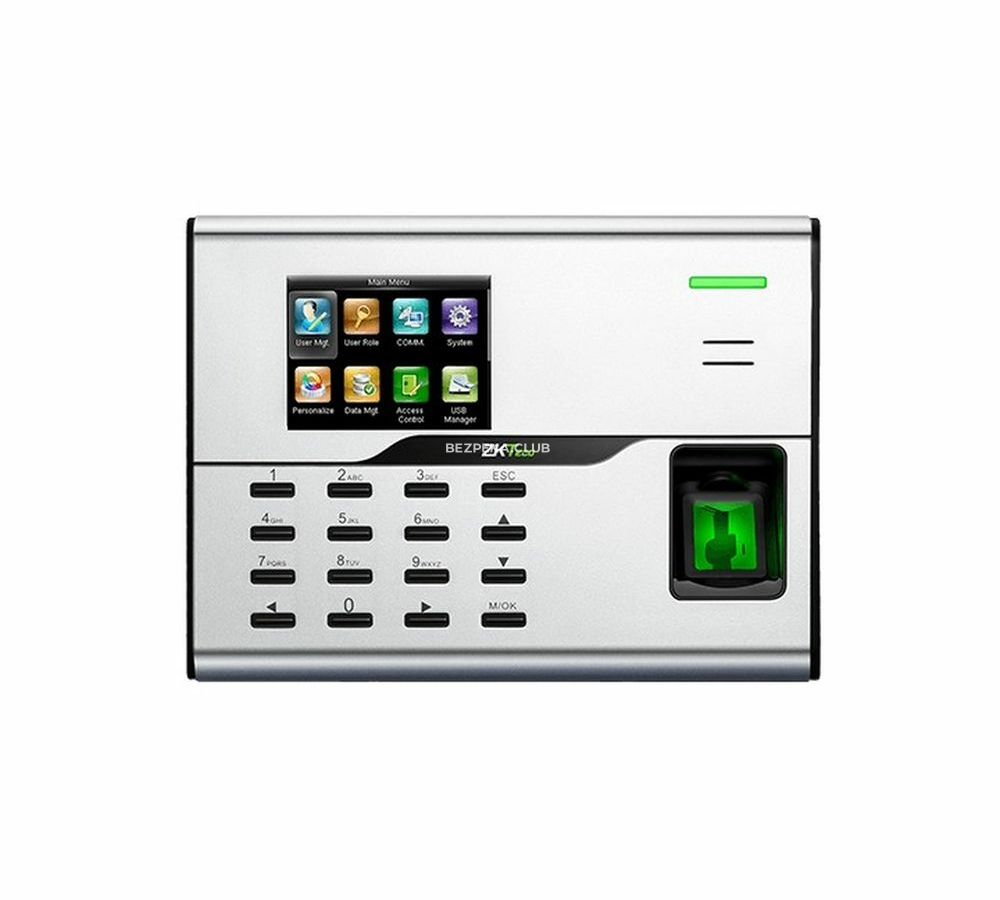 Біометричний Wi-Fi термінал ZKTeco UA860 ID ADMS з сканером відбитка пальця і зчитувачем RFID карт - Зображення 1