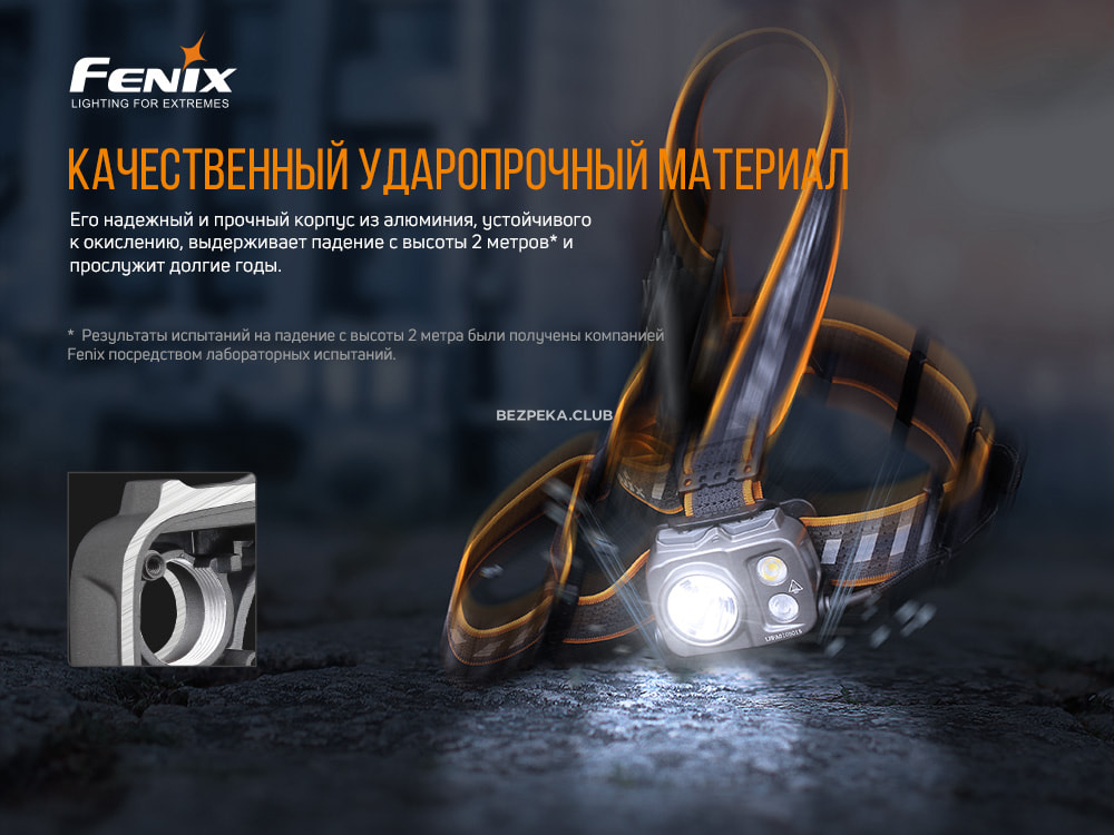 Ліхтар налобний Fenix HP25R V2.0 з 8 режимами і червоним світлом - Зображення 14
