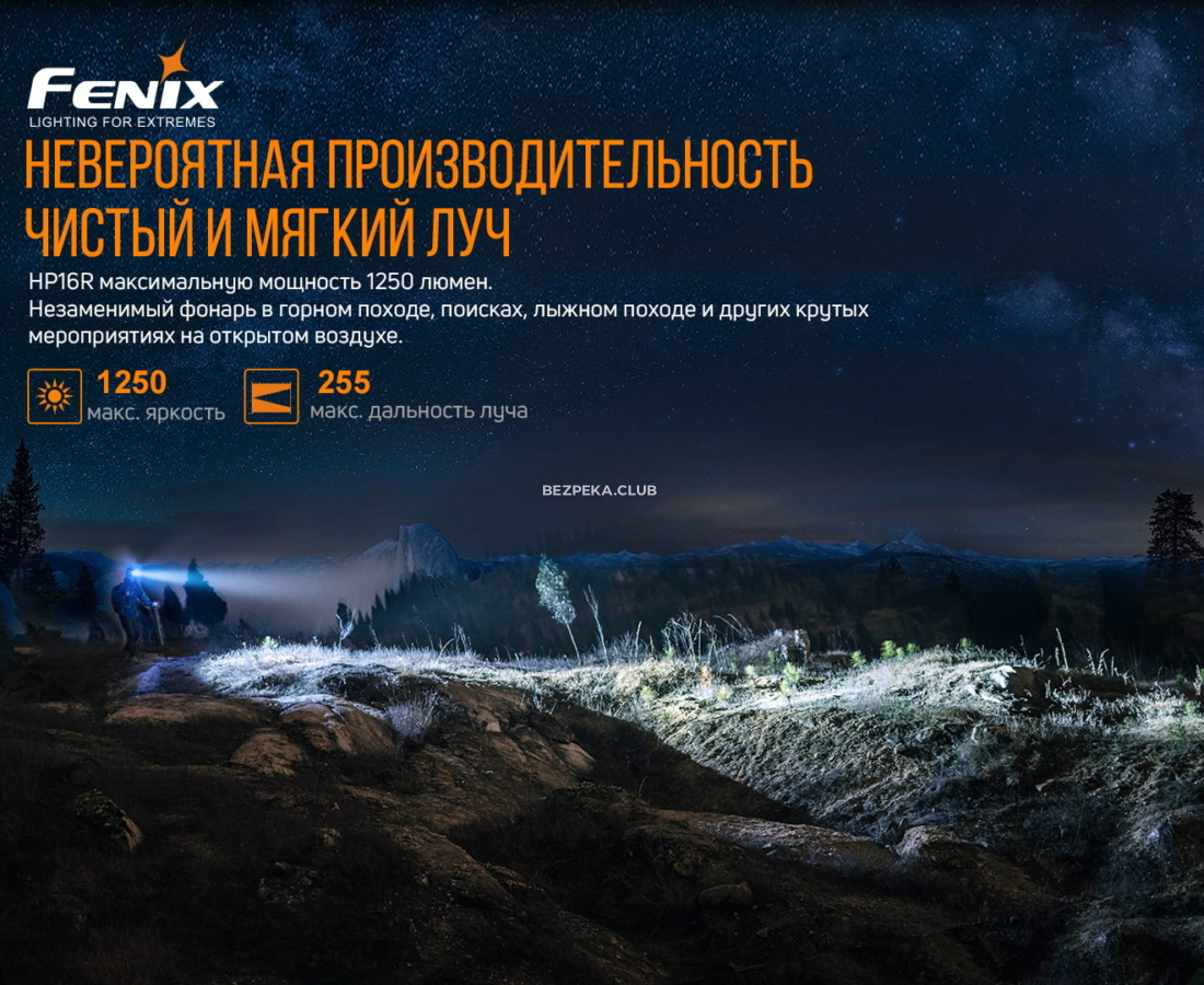 Fenix HP16R headlamp with 9 modes and red light - Image 9