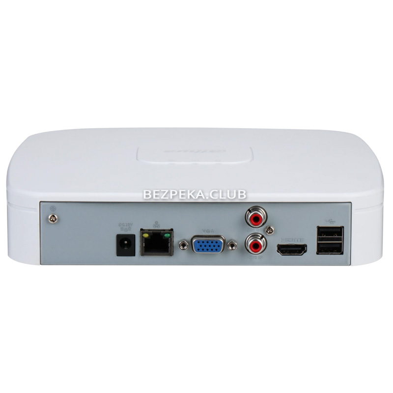4-канальний NVR відеореєстратор Dahua DHI-NVR2104-I2 Smart 1U 1HDD WizSense - Зображення 2