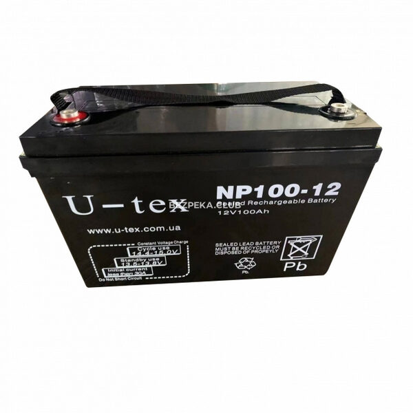 Источник питания/Аккумуляторы для сигнализаций Аккумулятор свинцово-кислотный U-tex NP100-12 (100Ah/12В)