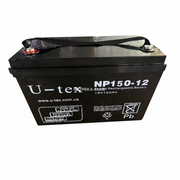 Акумулятор свинцево-кислотний U-tex NP150-12 (150Ah/12V) - Зображення 1