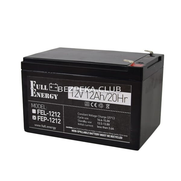 Power sources/Rechargeable Batteries Battery Full Energy FEP-1212