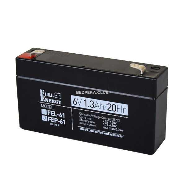 Power sources/Rechargeable Batteries Battery Full Energy FEP-61