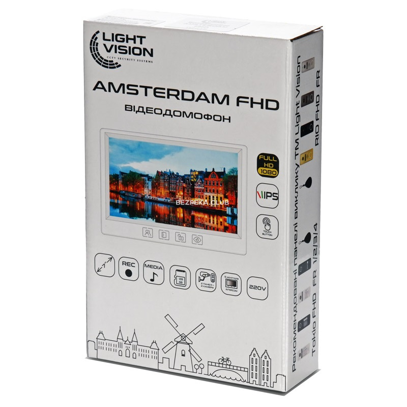 Видеодомофон Light Vision AMSTERDAM FHD GRAY - Фото 7