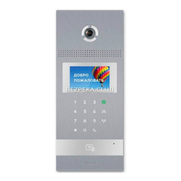 Домофоны/Вызывная панель домофона Вызывная IP-видеопанель BAS-IP AA-12НFB silver многоабонентская