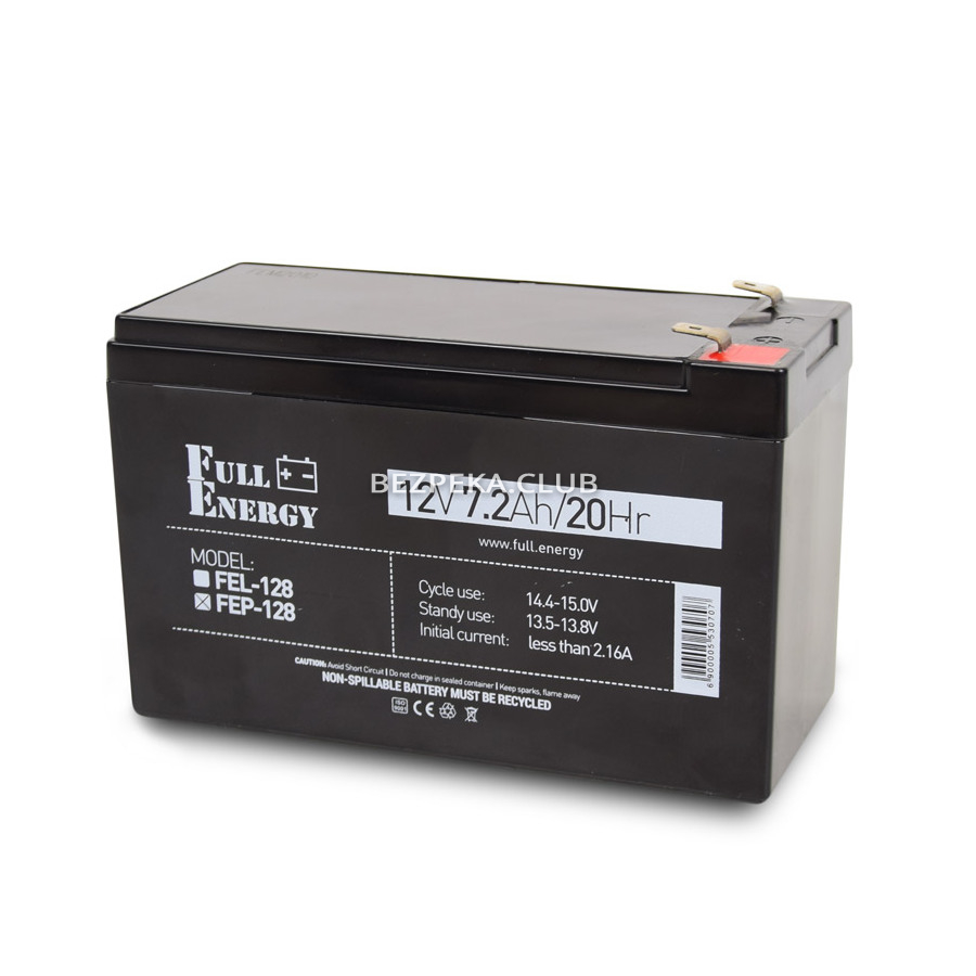 Акумулятор Full Energy FEP-128 для охоронної сигналізації - Зображення 1