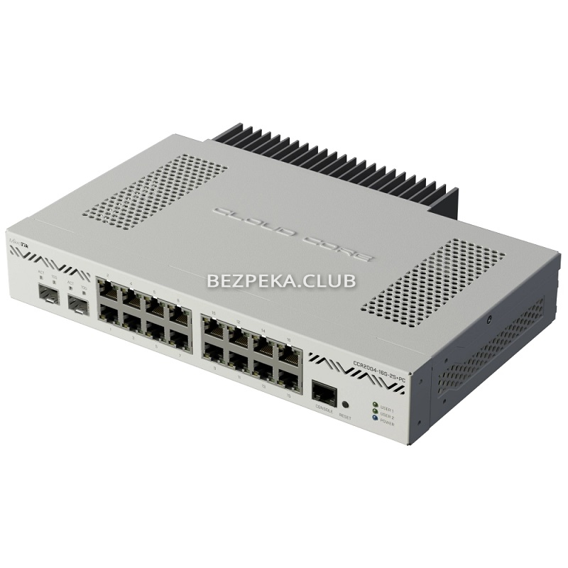 16-портовий маршрутизатор MikroTik CCR2004-16G-2S+PC - Зображення 4