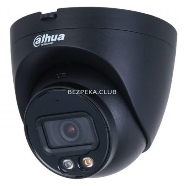 Системи відеоспостереження/Камери стеження 4 Мп IP відеокамера Dahua DH-IPC-HDW2449T-S-IL-BE (2.8 мм) black WizSense з подвійною підсвіткою та мікрофоном