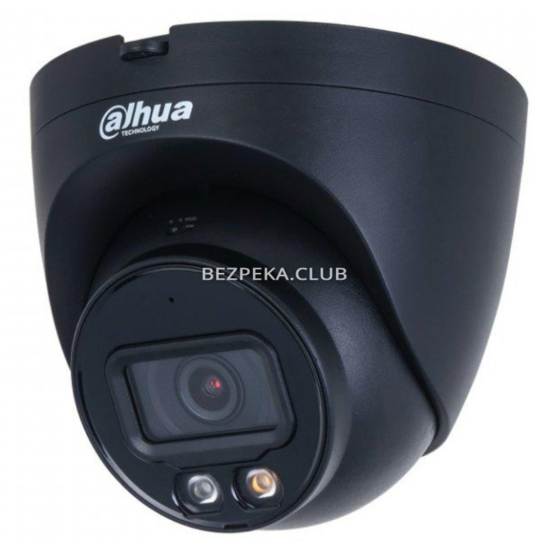 4 Мп IP видеокамера Dahua DH-IPC-HDW2449T-S-IL-BE (2.8 мм) black WizSense с двойной подсветкой и микрофоном - Фото 1