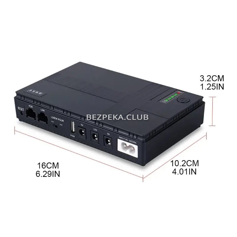 Uninterruptible power supply IQ Energy Mini UPS 10400 mAh for the router - Image 4