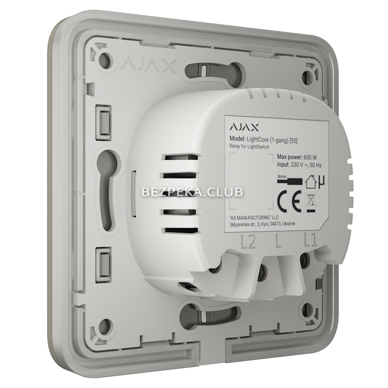 Розумний прохідний вимикач Ajax LightSwitch 2-way olive - Зображення 2