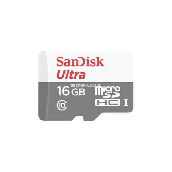 Системи відеоспостереження/Карта пам'яті MicroSD Карта пам'яті MicroSDHC 16GB UHS-I SanDisk