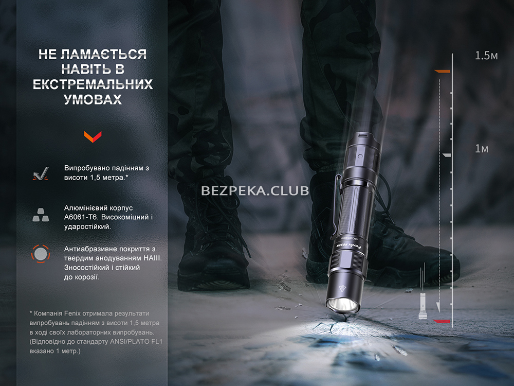 Fenix PD35R tactical flashlight with 6 modes and a strobe - Image 12